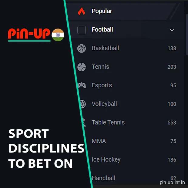 Bet on a variety of sports with Pin Up