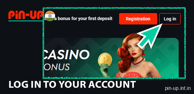 Log in to your account PinUp