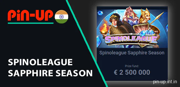 Spinoleague Sapphire Season gaming tournament on Pin Up