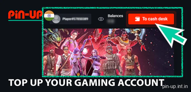 Top up your gaming account on Pin Up