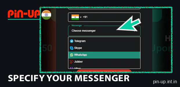 Specify your messenger