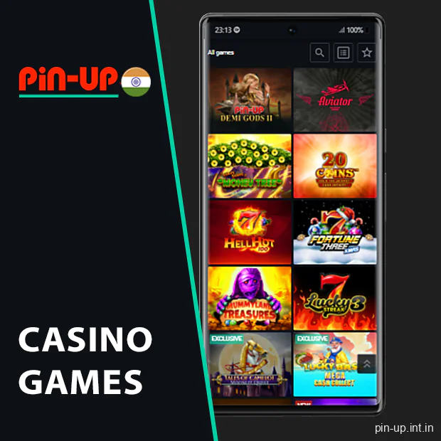 Play an array of Pin Up casino games