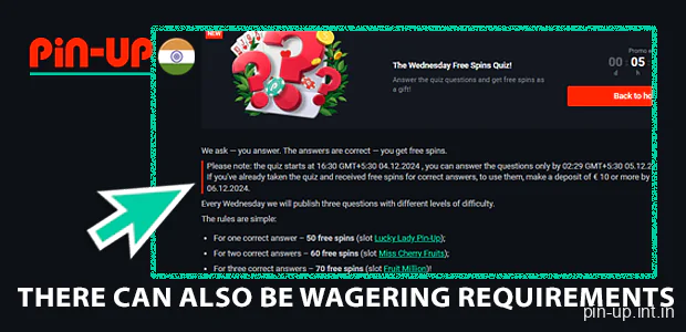 There can also be wagering requirements