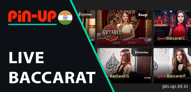 Pin Up Live Baccarat for Indian Players