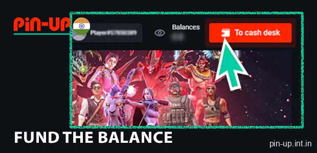 Fund the balance Pin Up